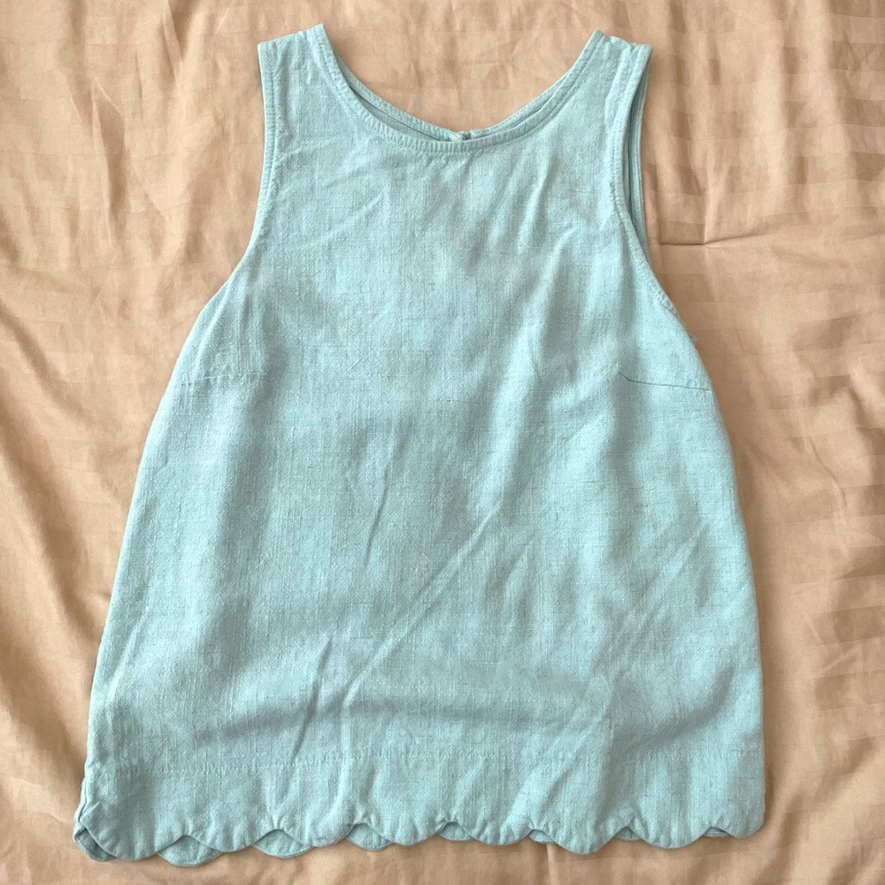 Teal dress blouse